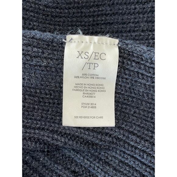 Womens Cabi Navy Blue Countryside Cable Knit Open Front Cardigan Sweater Size XS - Picture 10 of 10